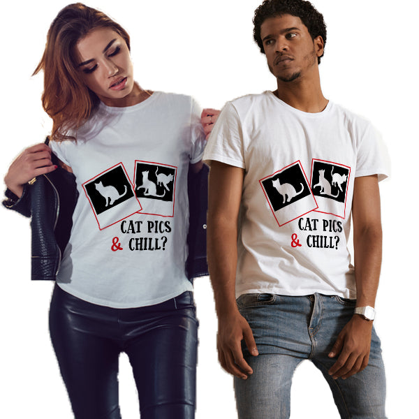 Cat Pics + Chill Unisex T-Shirt