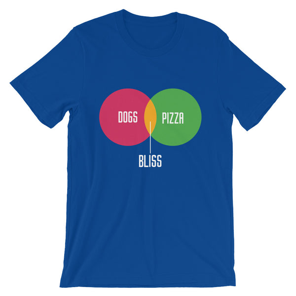 Dogs + Pizza = Bliss Unisex T-Shirt