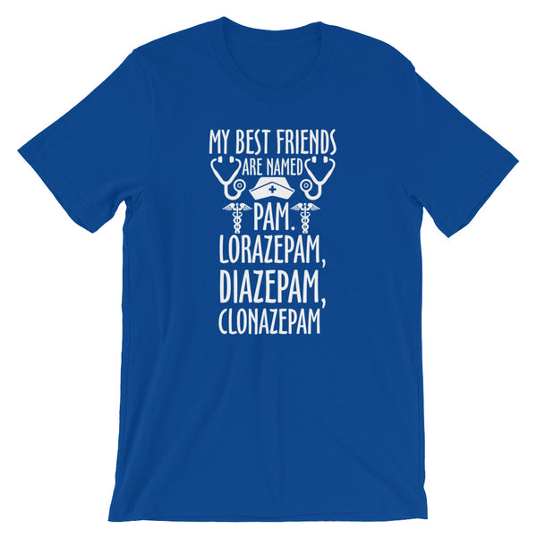 Lorazepam, Diazepam, Clonazepam Unisex T-Shirt