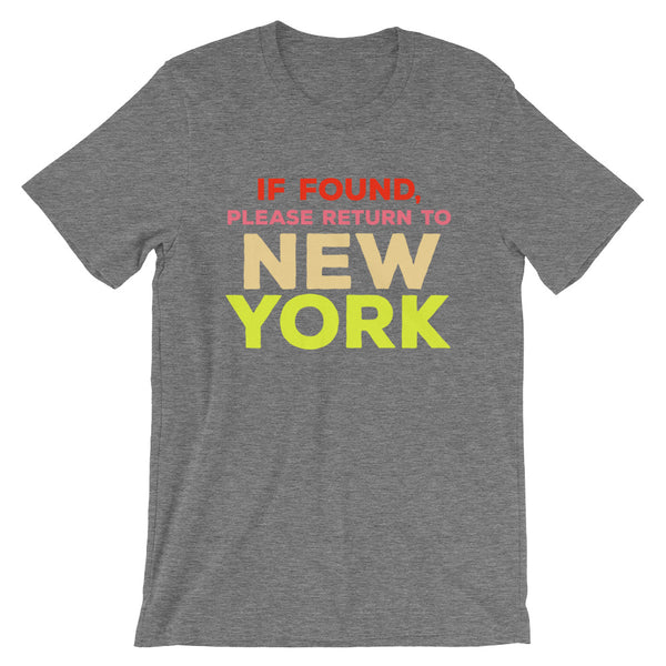 Return To New York Unisex T-Shirt