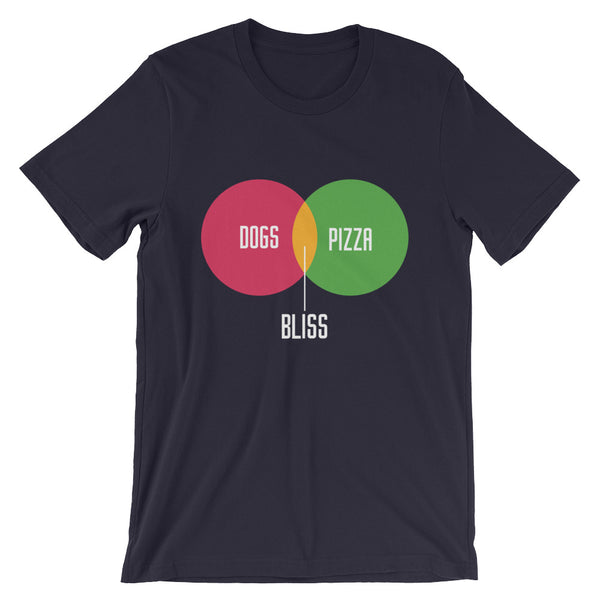 Dogs + Pizza = Bliss Unisex T-Shirt