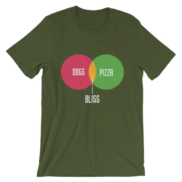 Dogs + Pizza = Bliss Unisex T-Shirt
