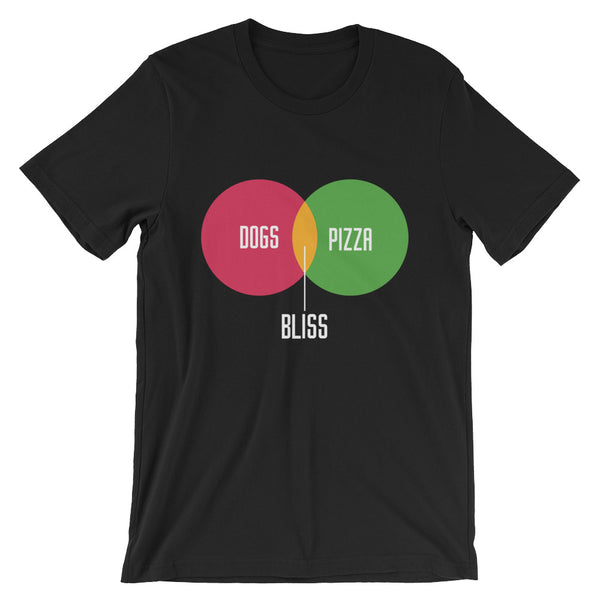Dogs + Pizza = Bliss Unisex T-Shirt