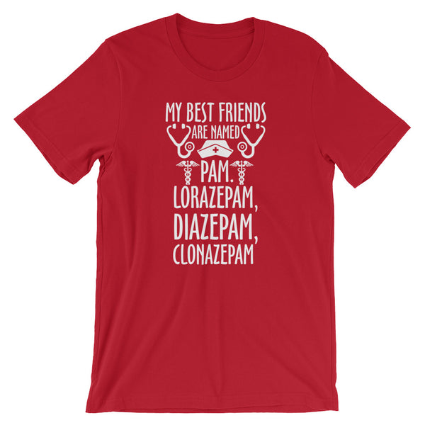 Lorazepam, Diazepam, Clonazepam Unisex T-Shirt