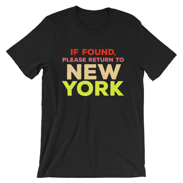 Return To New York Unisex T-Shirt