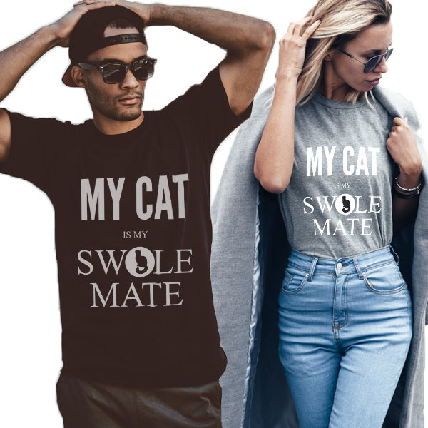 My Cat Is My Swole Mate Unisex T-Shirt